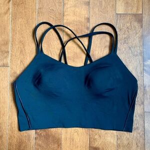 Lululemon Like A Cloud longline bra BLACK Size 10